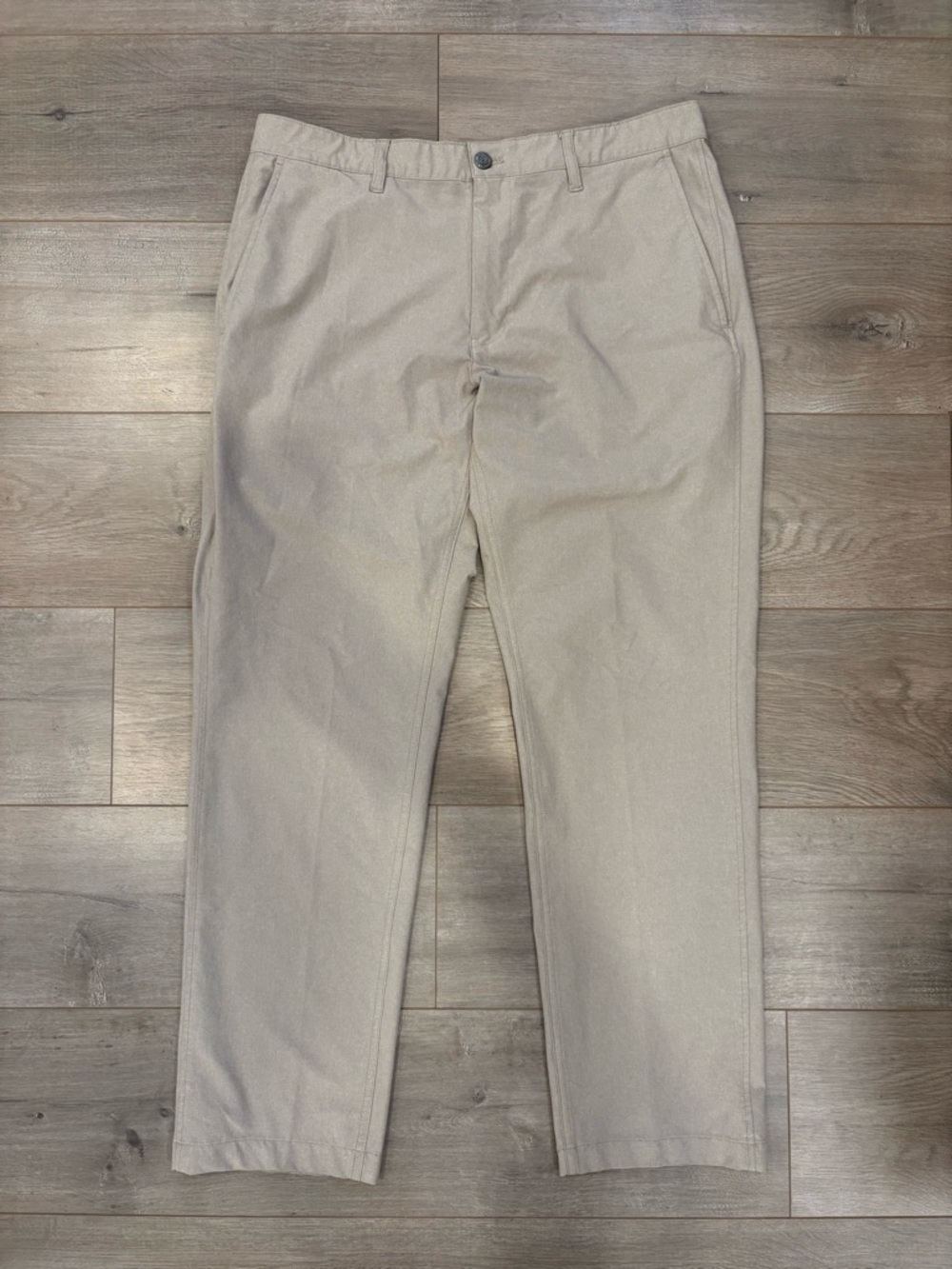 Bluffworks Lightweight Envoy Travel Pants Mens 36x32 Beige Stretch Performance